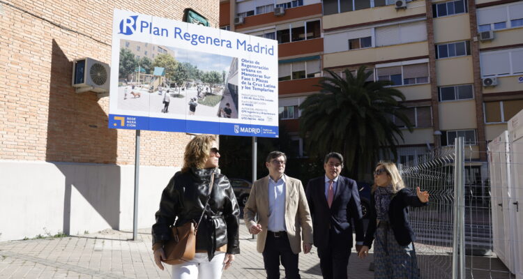 González y Pérez en recorrido zona Manoteras incluida en Plan Regenera Madrid