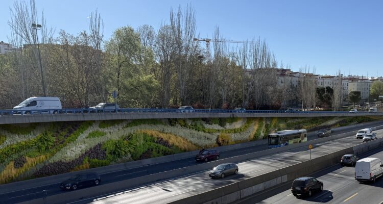 Recreación digital de los jardines verticales a la altura de Ventas