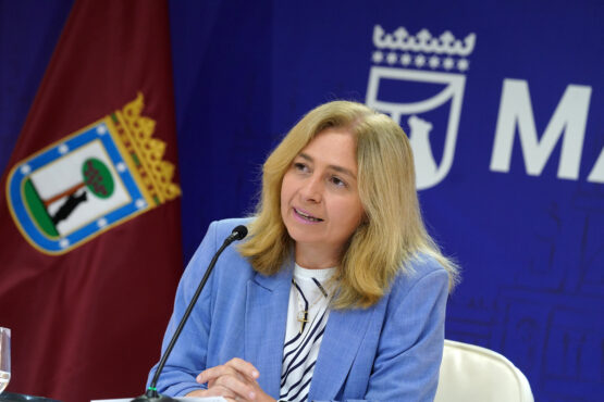 La vicealcaldesa y portavoz municipal durante la rueda de prensa tras la Junta de Gobierno de hoy