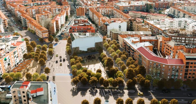 Recreación de la plaza Oporto