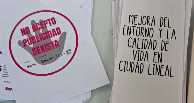 Campaña de publicidad no sexista en Ciudad Lineal