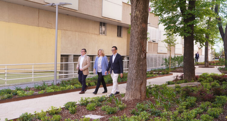 Sanz, González y Chacón visitan zona Plan Regenera Madrid