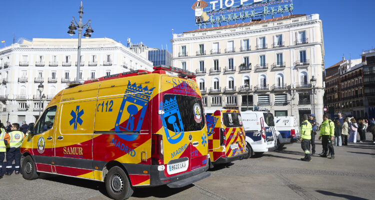 Vehículos de Policía Municipal y SAMUR-PC participantes en el dispositivo