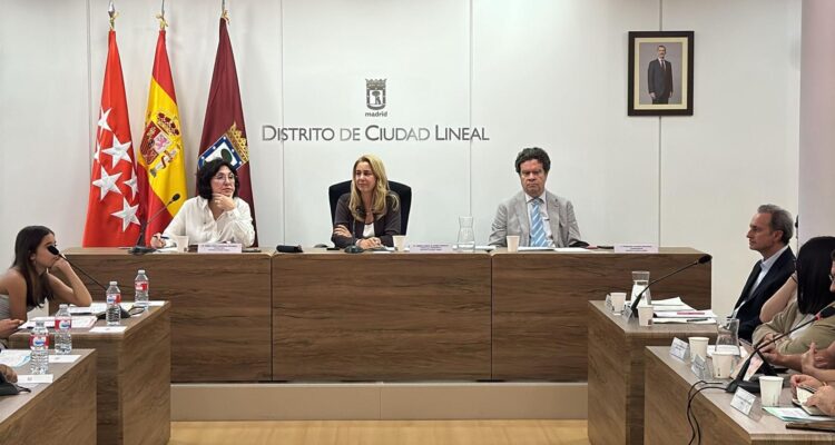 La concejala Nadia Álvarez en el Pleno de Infancia y Adolescencia de Ciudad Lineal