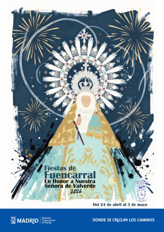 cartel de las fiestas de Fuencarral 2026 en honor a la Virgen de Valverde Madrid