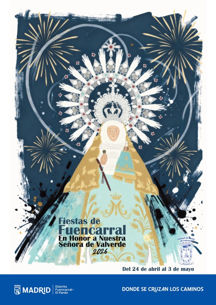 cartel de las fiestas de Fuencarral 2026 en honor a la Virgen de Valverde Madrid