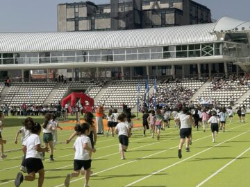Momento de la competición de Cross Escolar de Chamberí de 2026