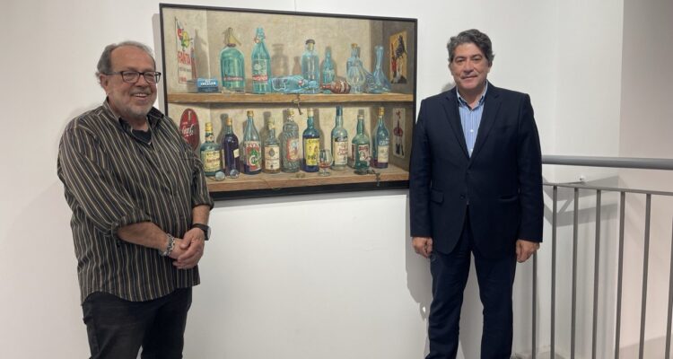 El concejal, David Pérez, en la presentación de la exposición La Oca de Toledo en el Silo de Hortaleza