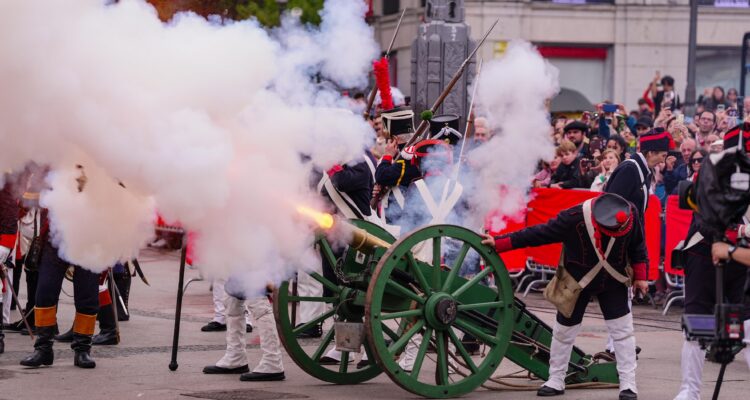 Recreación del 2 de mayo representada en la Puerta del Sol
