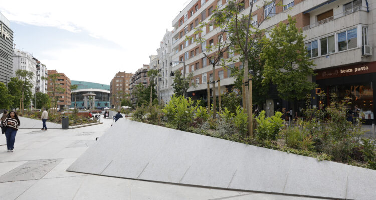 Trabajos de rehabilitación finalizados de la plaza de Salvador Dalí