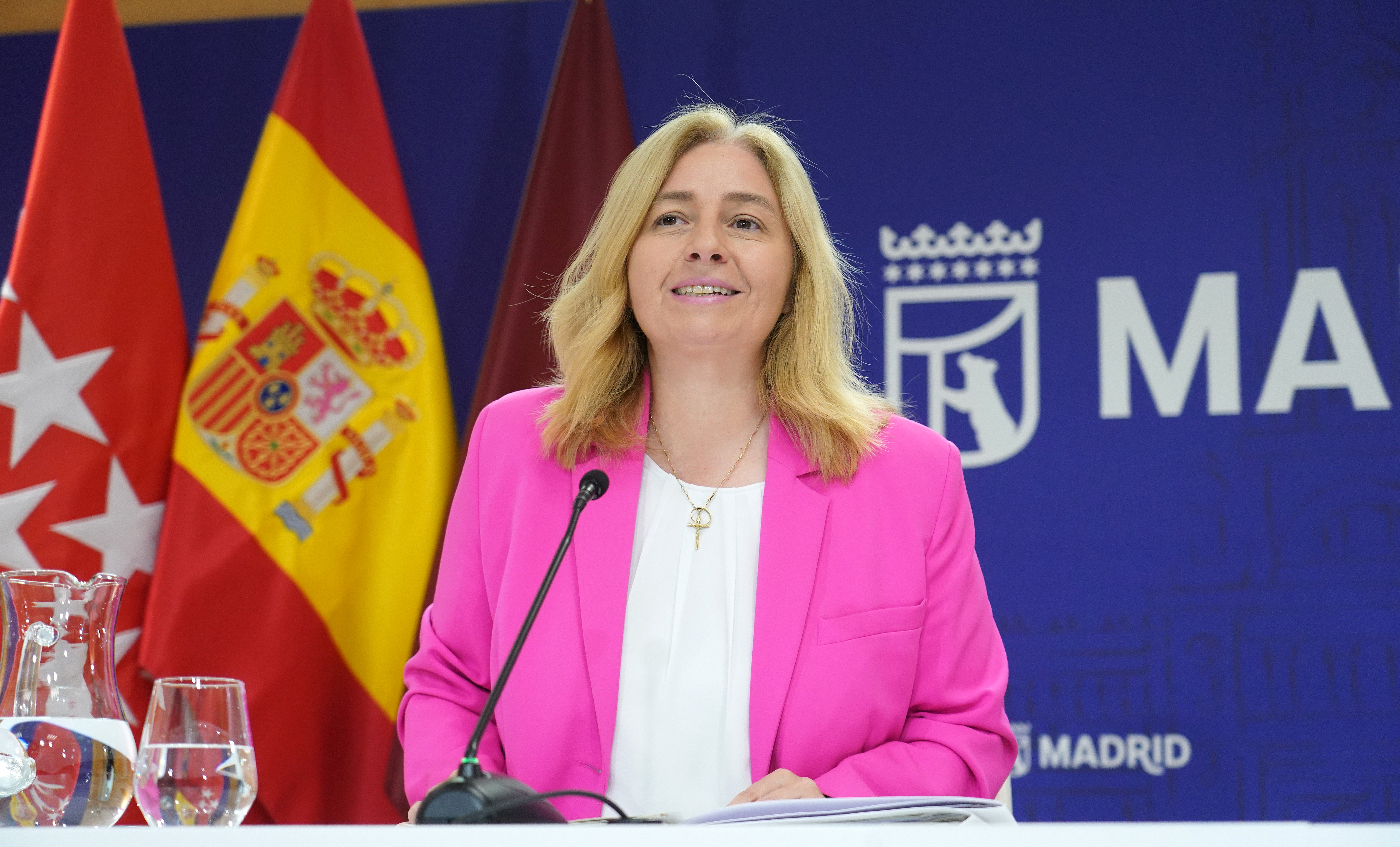 La vicealcaldesa y portavoz municipal, Inma Sanz, durante la rueda de prensa de esta mañana