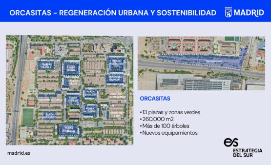 Actuación de regeneración urbana y sostenibilidad en Orcasitas