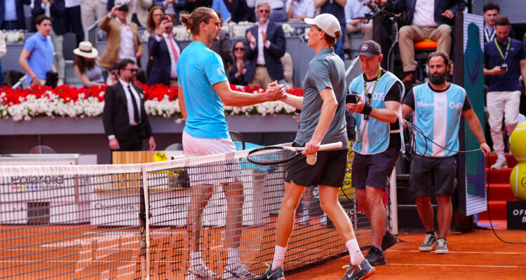 Sinner y Zverev finalistas del Mutua Madrid Open