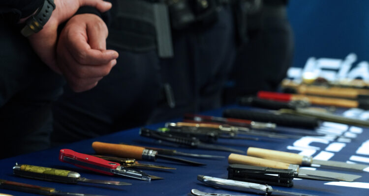 Armas blancas incautadas en esta primera parte de 2026