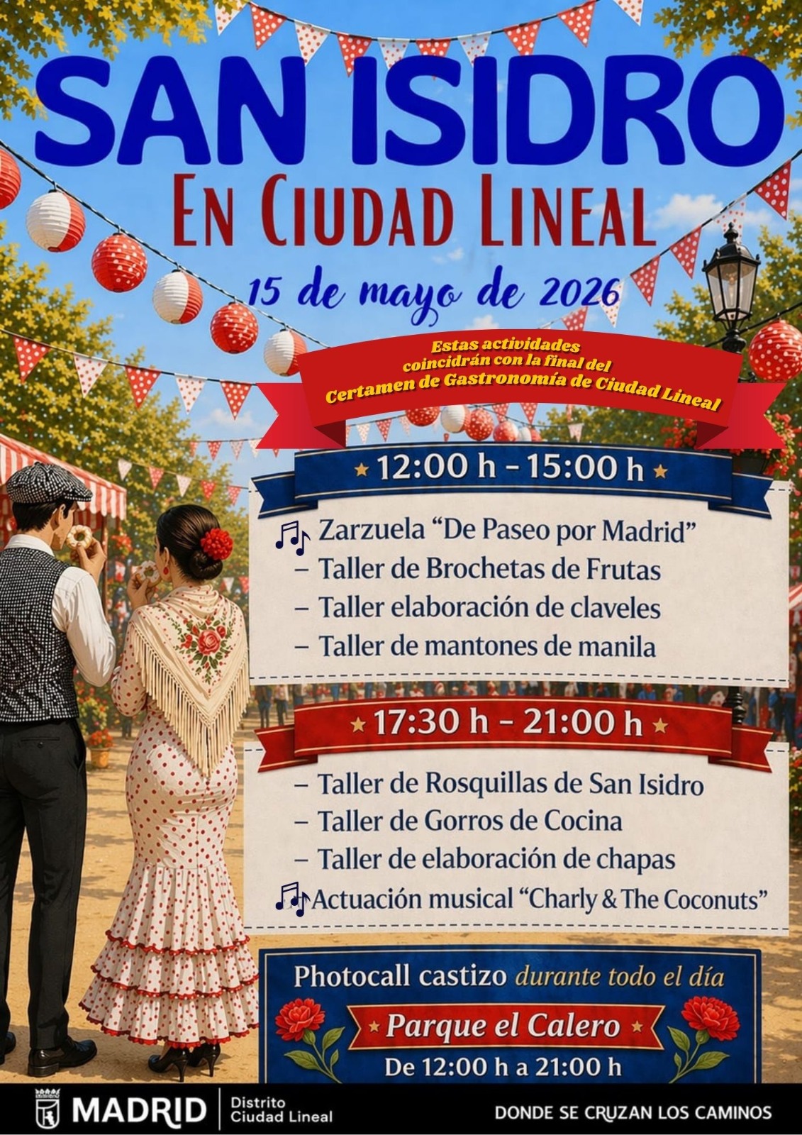 Imagen del cartel de las fiestas de San Isidro en Ciudad Lineal