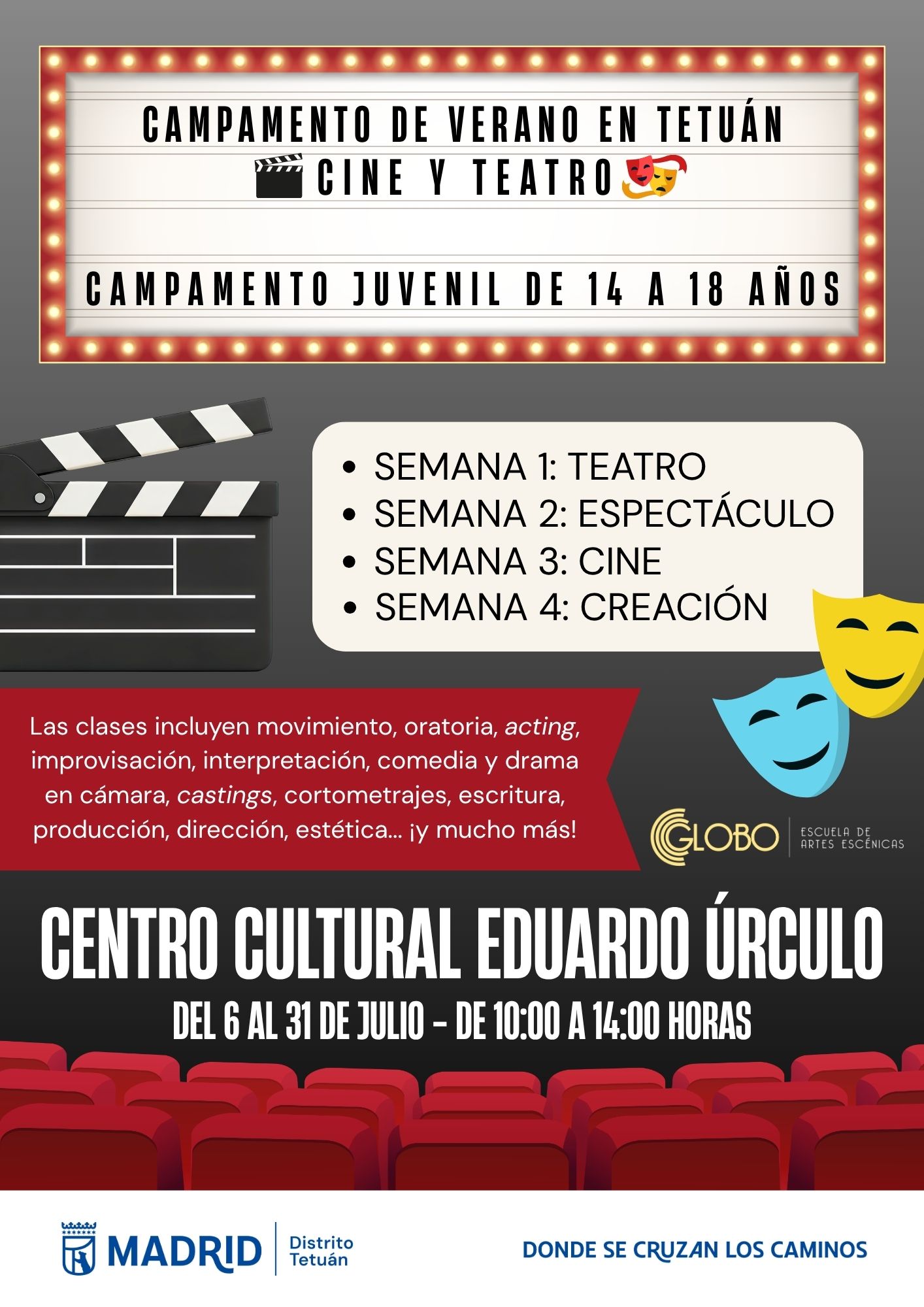 Campamentos Artes Escénicas Tetuán 2026