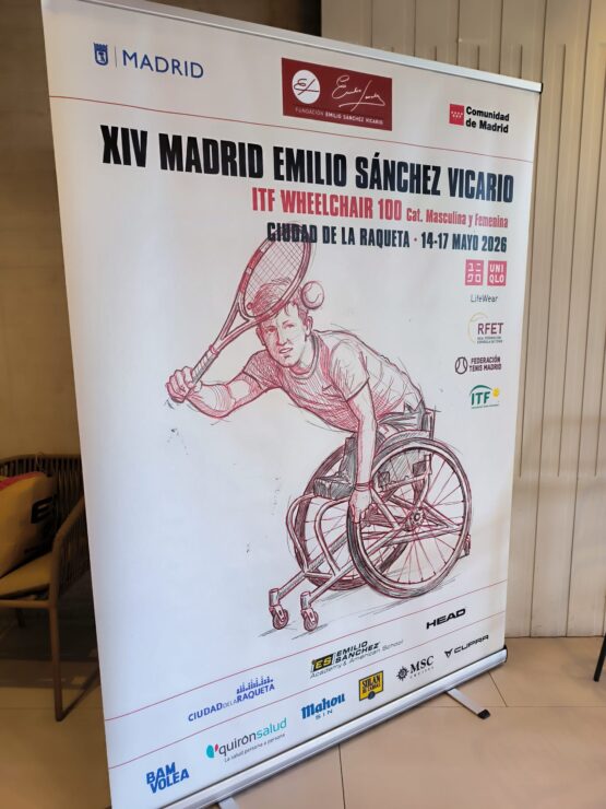 Cartel del torneo Madrid Emilio Sánchez Vicario-ITF Wheelchair Grade II