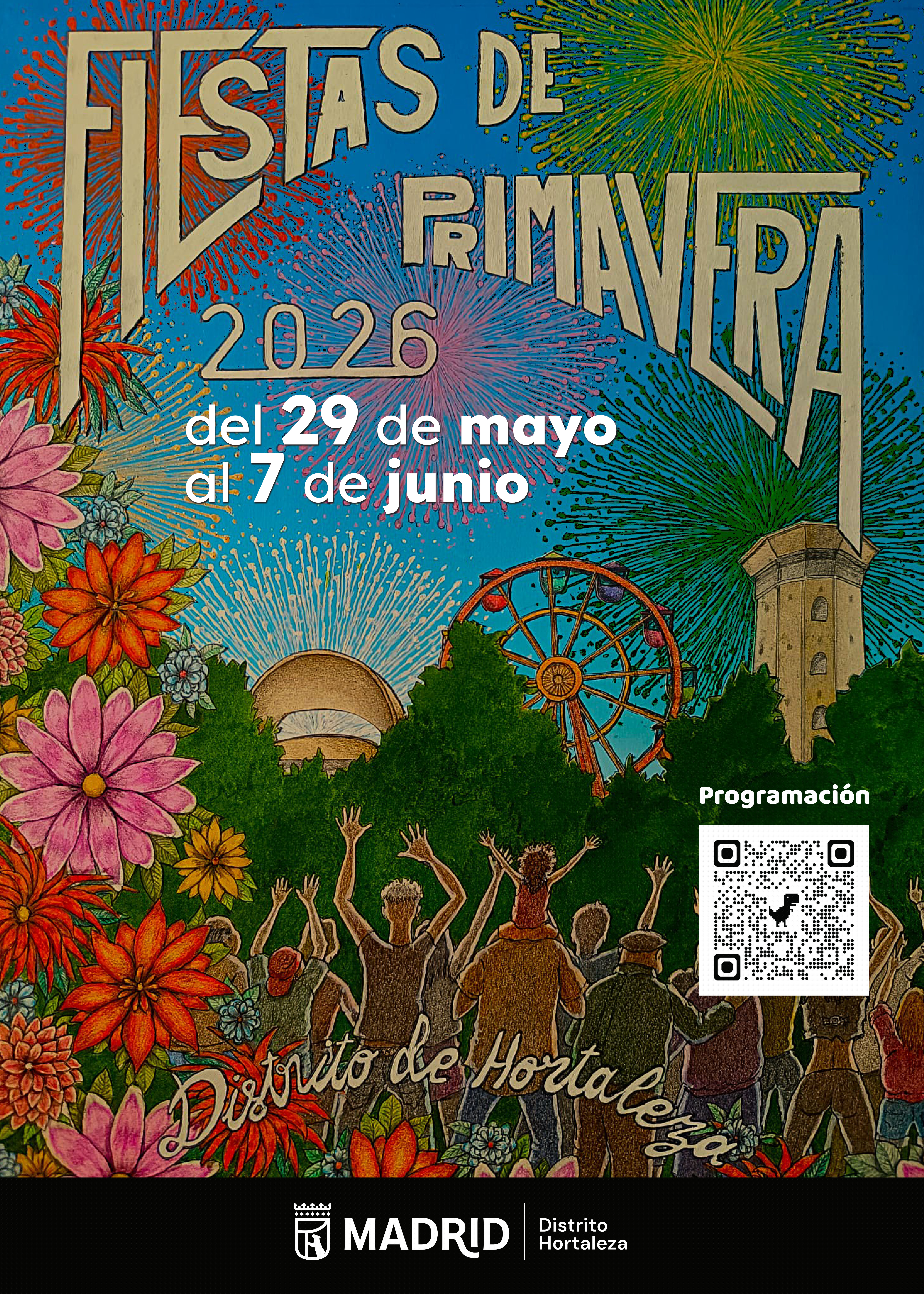 Imagen del cartel de las Fiestas de Primavera de Hortaleza