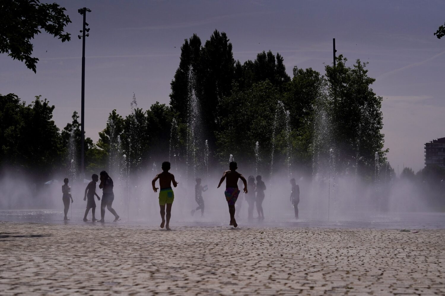 Chorros de Madrid Río (imagen de archivo)
