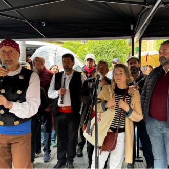 Marta Rivera de la Cruz y Carlos Segura participan en la Fiesta de Las Mayas