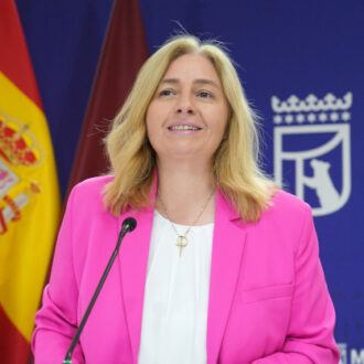 La vicealcaldesa y portavoz municipal, Inma Sanz, durante la rueda de prensa de esta mañana