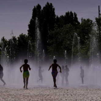 Chorros de Madrid Río (imagen de archivo)
