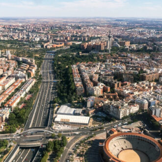 Vista aérea de Madrid (imagen de archivo)