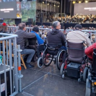 Imagen de zona reservada en las Fiestas de San Isidro para personas con movilidad reducida
