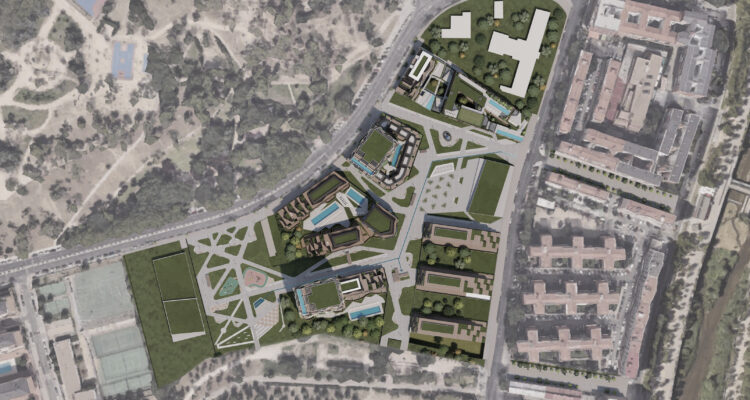 Recreación digital del proyecto de urbanización de Ermita del Santo