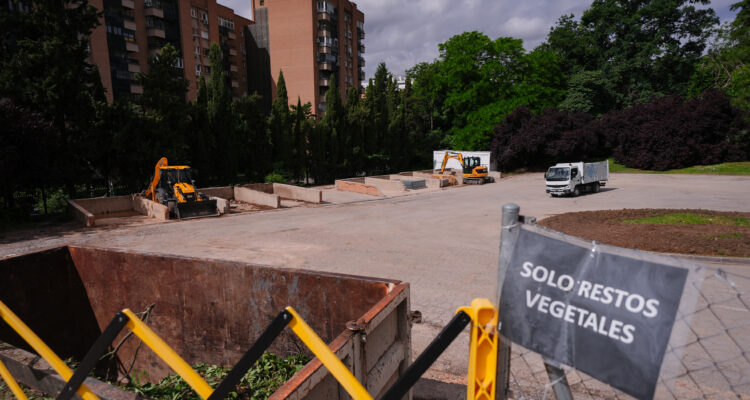 Espacio de las obras del futuro centro de reciclaje del Retiro 'Residuo Cero'