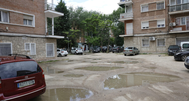 Espacio estancial que será incluido en el Plan Regenera para el barrio de Oroquieta