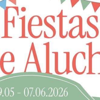 Cartel de las Fiestas de Aluche 2026, del 29 de mayo al 7 de junio, con el sello del 50 aniversario del Distrito Latina