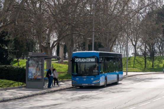 Imagen de archivo de la línea 25 de EMT Madrid, que tendrá modificaciones hasta el 20 de mayo