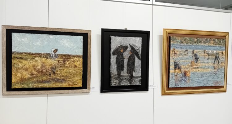Exposición ‘Claroscuro en tela de saco’ del madrileño Raúl Ranera en el Centro Cultural Clara del Rey