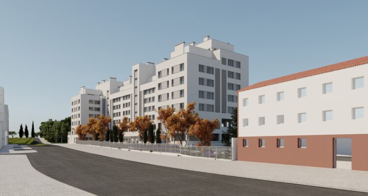 Recreación proyecto de la zona de la urbanización Antonio López-avenida de Córdoba