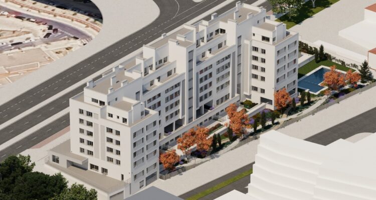 Recreación proyecto urbanización Antonio López-avenida de Córdoba