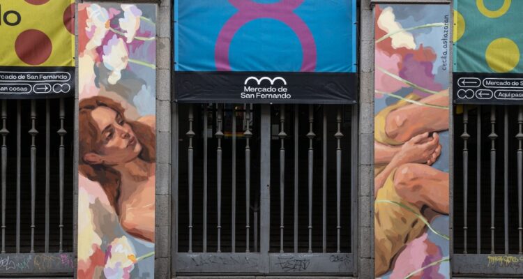 Segundo premio del jurado. Artista: Cecilia Astiazarán Obra: Lo que habita en el silencio Local: Mercado de San Fernando, calle Embajadores, 41 · Fotografía: José Antonio Rojo