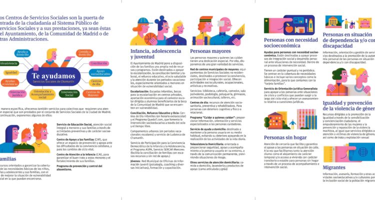 Tríptico sobre los servicios sociales de Chamartín