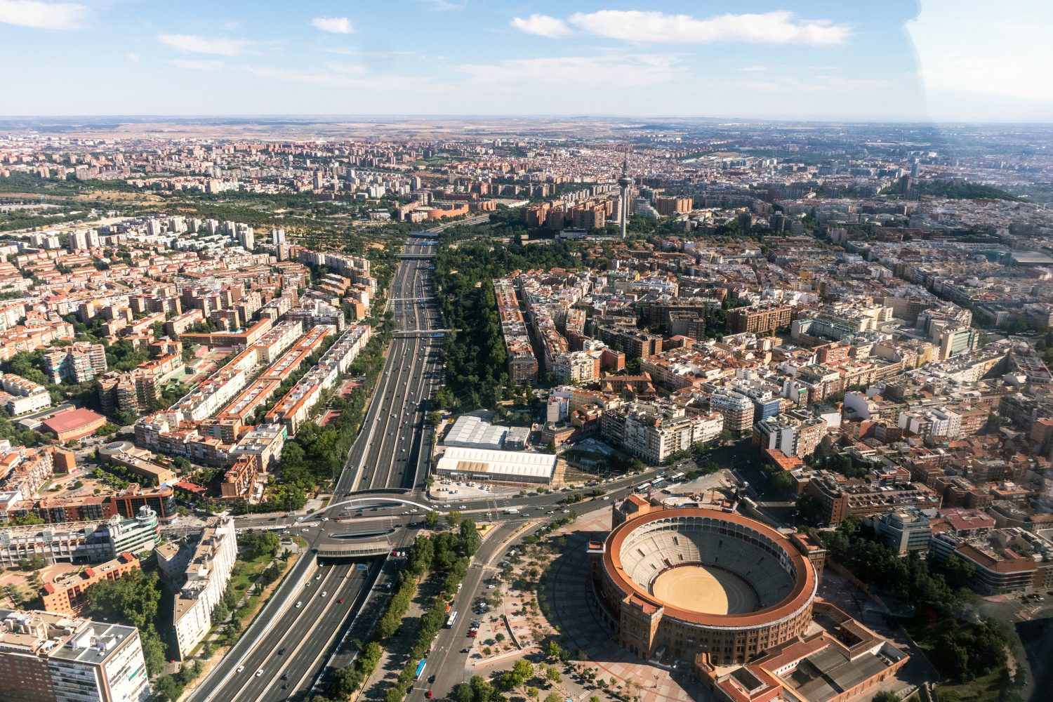 Vista aérea de Madrid (imagen de archivo)