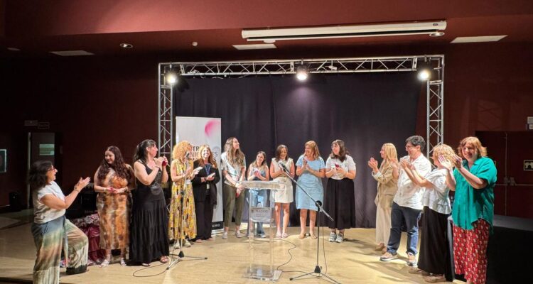 Momento de la clausura de la Semana del Mayor de Ciudad Lineal en el Centro Municipal de Mayores Carmen Laforet