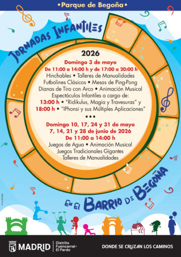 Cartel de las Jornadas Infantiles del barrio de Begoña