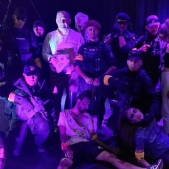 Participantes en la Noche de Supervivencia Zombie de Moratalaz