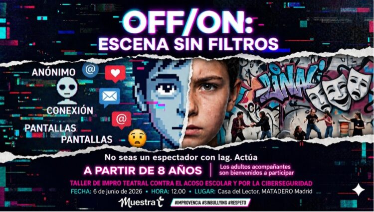 Cartel del taller 'OFF/ON: escena sin filtros'