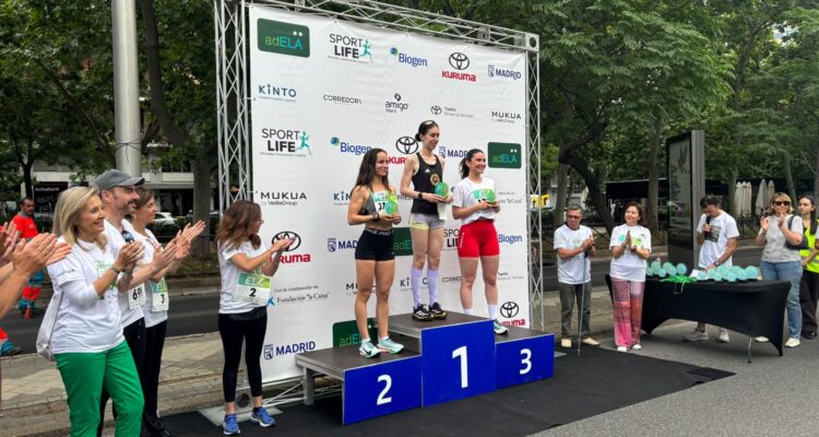 Entrega de trofeos de la Carrera Madrid con la ELA
