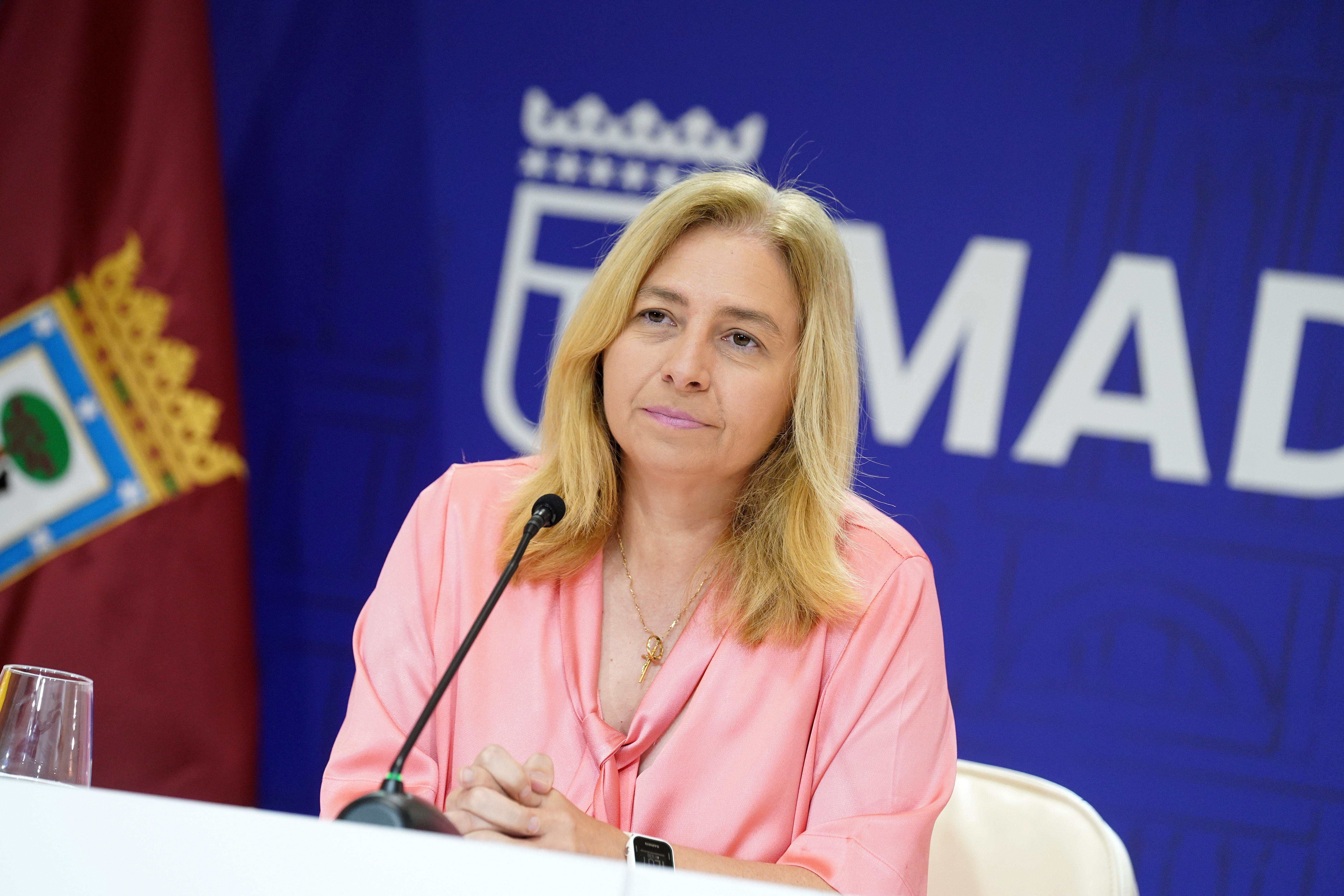 La vicealcaldesa y portavoz municipal, Inma Sanz, durante la rueda de prensa posterior a la Junta de Gobierno