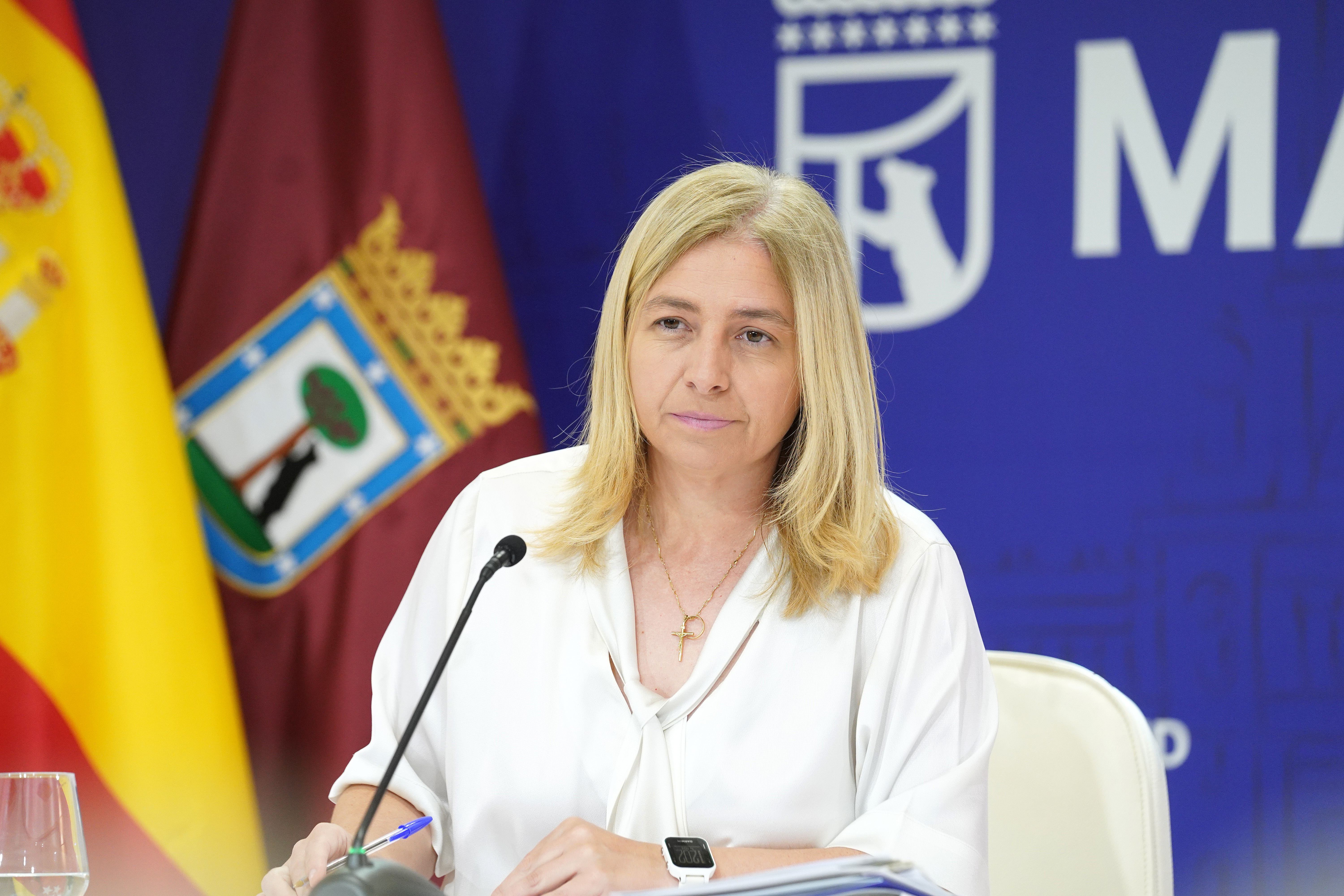 La vicealcaldesa y portavoz municipal, Inma Sanz, en la rueda de prensa de hoy