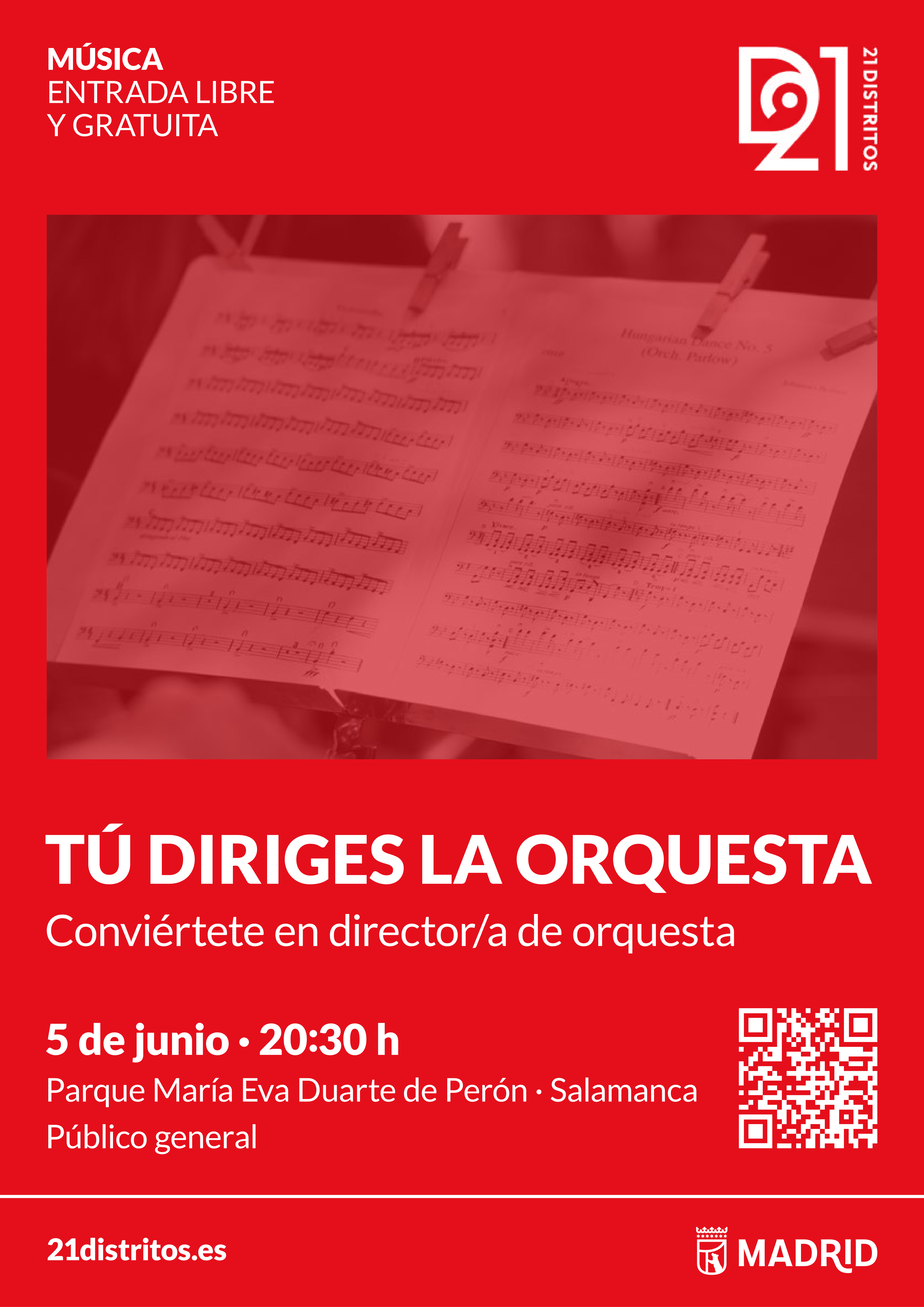 Imagen del cartel del encuentro ‘Tú diriges la orquesta’