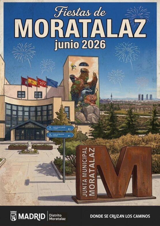 Imagen del cartel de las Fiestas de Moratalaz 2026