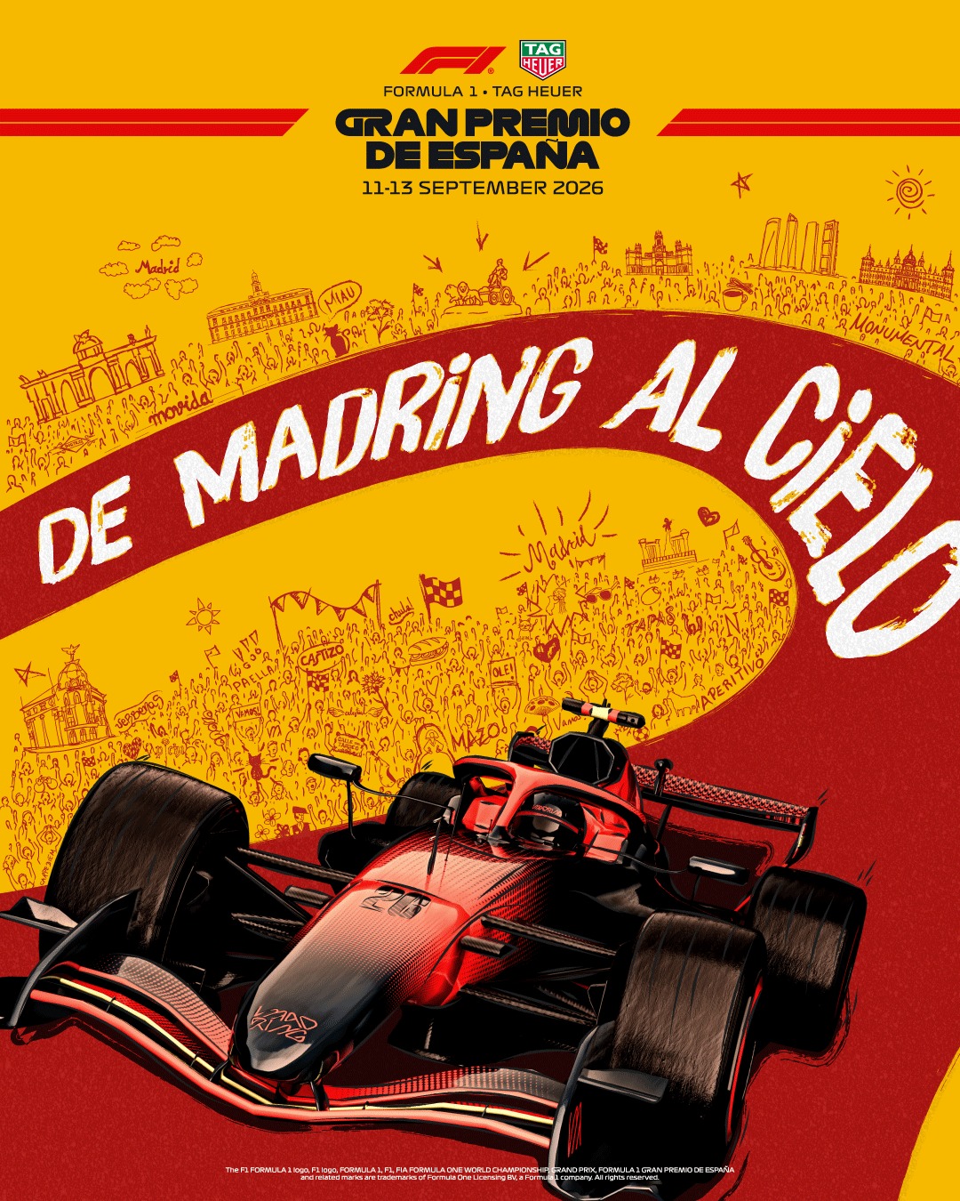 Cartel del Gran Premio de España en Madrid