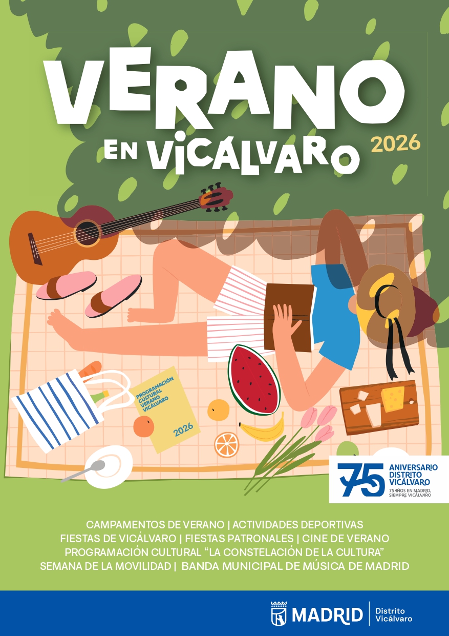 Cartel Verano en Vicálvaro 2026